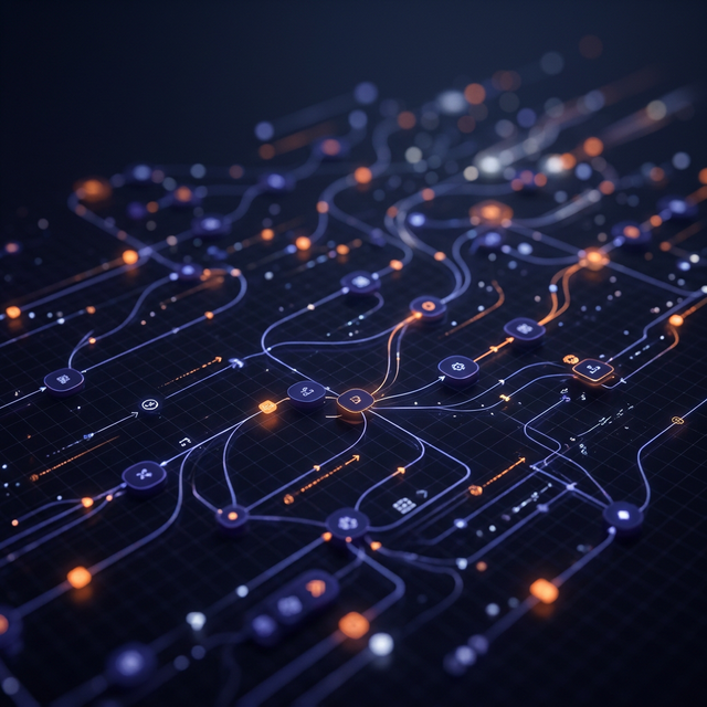 Business automation background